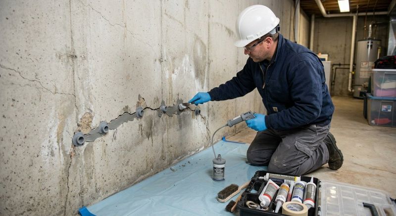 Basement Crack Repair in Granby, CO