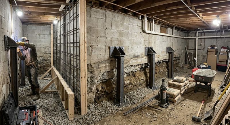 Basement Stabilization in Granby, CO