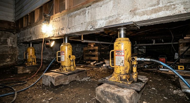 Foundation Jacking in Nederland, CO