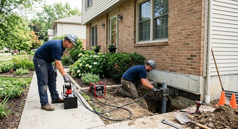 Foundation Jacking in Nederland, CO